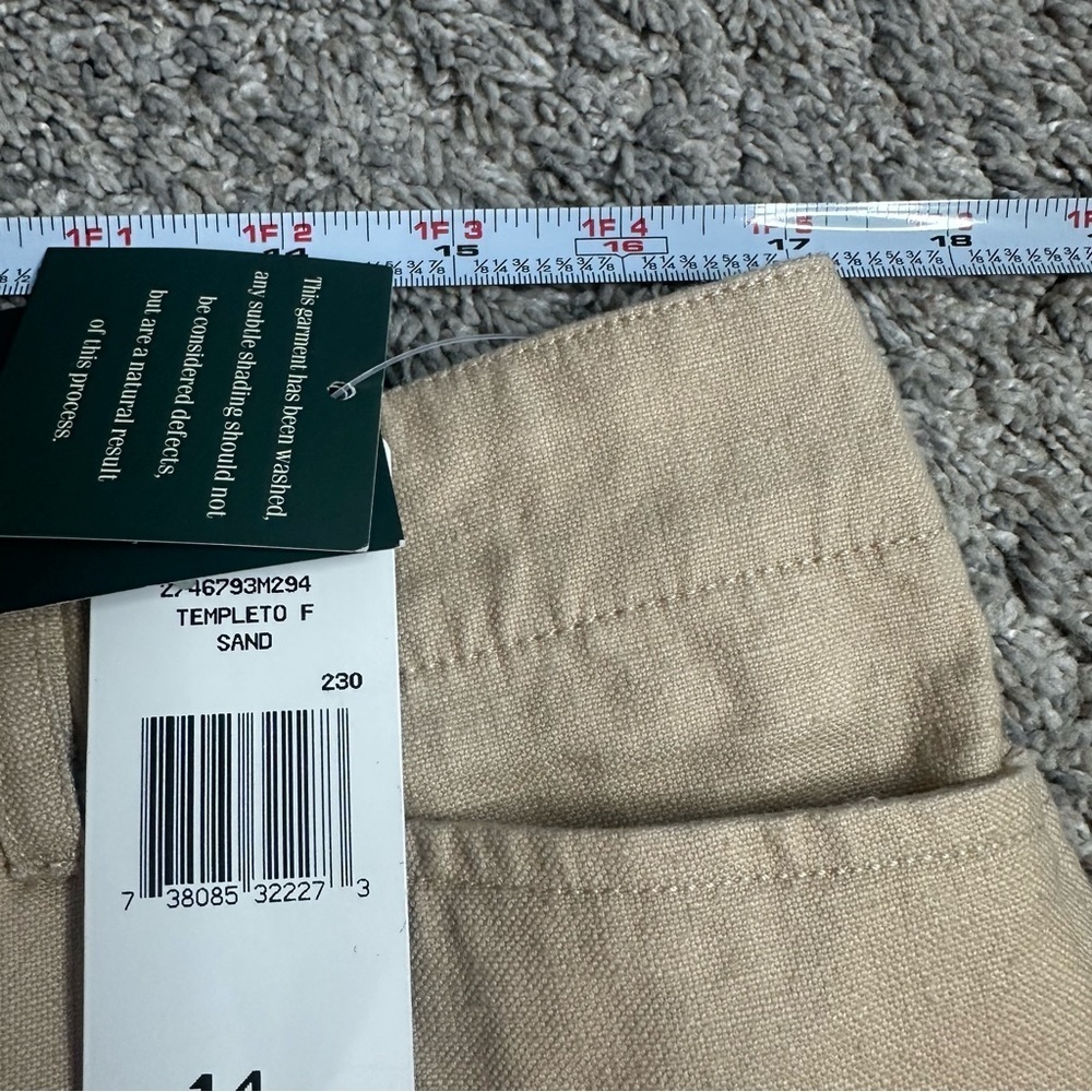 Lauren Ralph Lauren linen & cotton pants 14 sand beige tan khaki coastal career - Picture 7 of 9